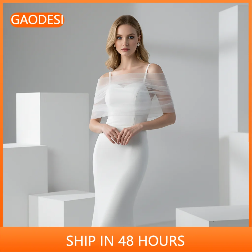 Bridal Wedding Shawl Women's Wedding Dress Shawl Bolero Bridal Detachable Shoulder Decoration White Ivory Russian Tulle GP15
Bridal Wedding Shawl Women's Wedding Dress Shawl Bolero Bridal Detachable Shoulder Decoration White Ivory Russian Tulle GP15