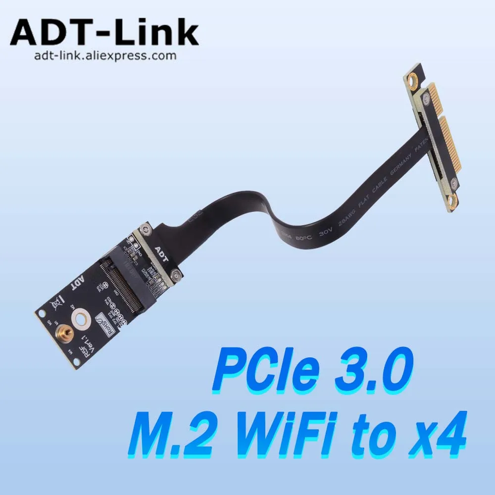 ADT-Link PCI Express x4 to M.2 WiFi Adapter Cable - PCIe x4 Edge to M.2 WiFi Key A/E Extension Cable for Enhanced Networking
ADT-Link PCI Express x4 to M.2 WiFi Adapter Cable - PCIe x4 Edge to M.2 WiFi Key A/E Extension Cable for Enhanced Networking