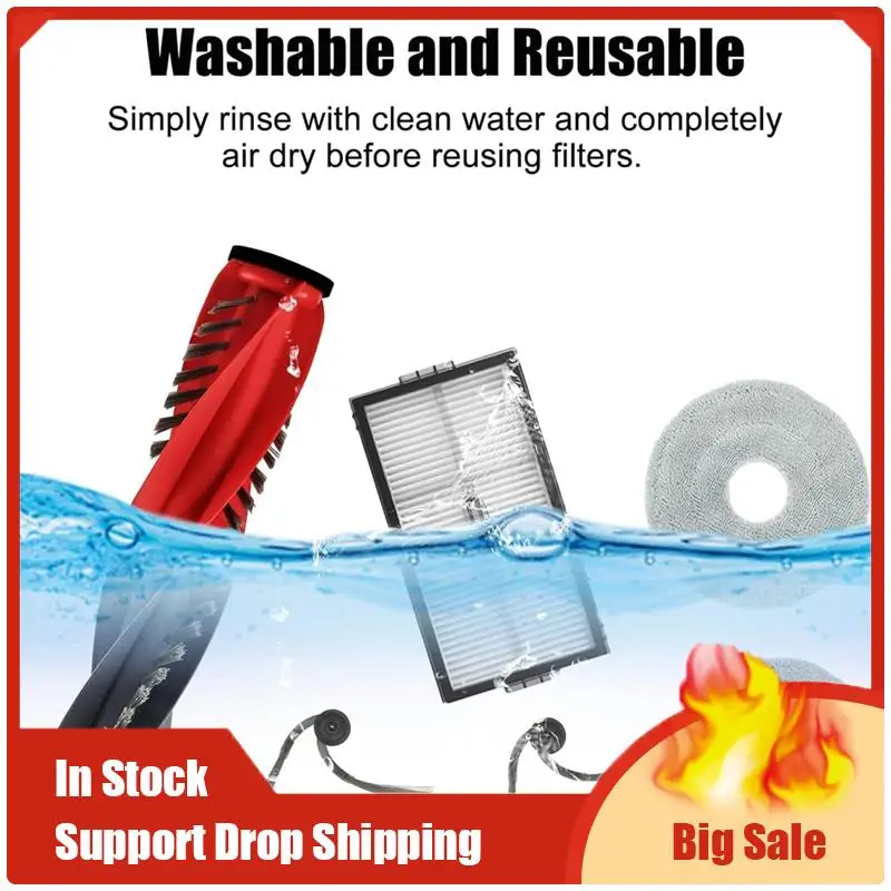 Top Deals Replacement Parts For Roborock Saros 10R / G20S Ultra Robot Vacuum Cleaner Main Side Brush HEPA Filters Mop Pads
Top Deals Replacement Parts For Roborock Saros 10R / G20S Ultra Robot Vacuum Cleaner Main Side Brush HEPA Filters Mop Pads