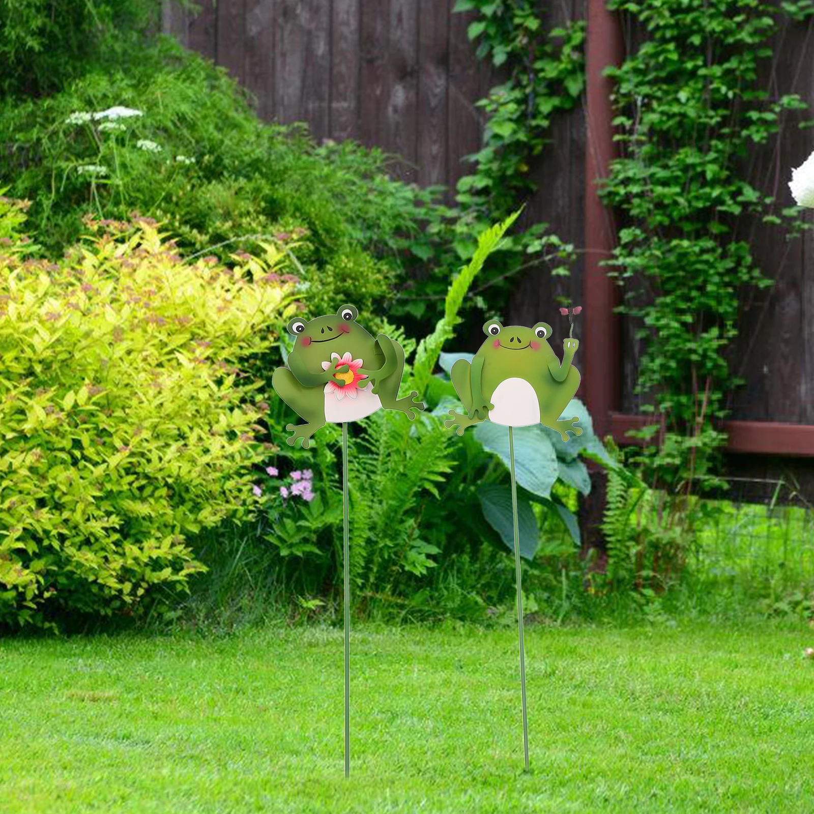 4 Pcs Garden Decorative Frogs Metal Animal Stakes Durable Lawn naments Yard Decor Courtyard Statues Outdoor Sculptures
4 Pcs Garden Decorative Frogs Metal Animal Stakes Durable Lawn naments Yard Decor Courtyard Statues Outdoor Sculptures
