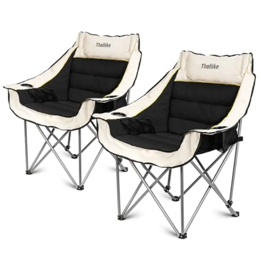 Oversized Camping Chair, Portable Folding Padded Camping Chairs with Cup Holder and Carry Bag, Heavy Duty Outdoor Camping Chair
Oversized Camping Chair, Portable Folding Padded Camping Chairs with Cup Holder and Carry Bag, Heavy Duty Outdoor Camping Chair