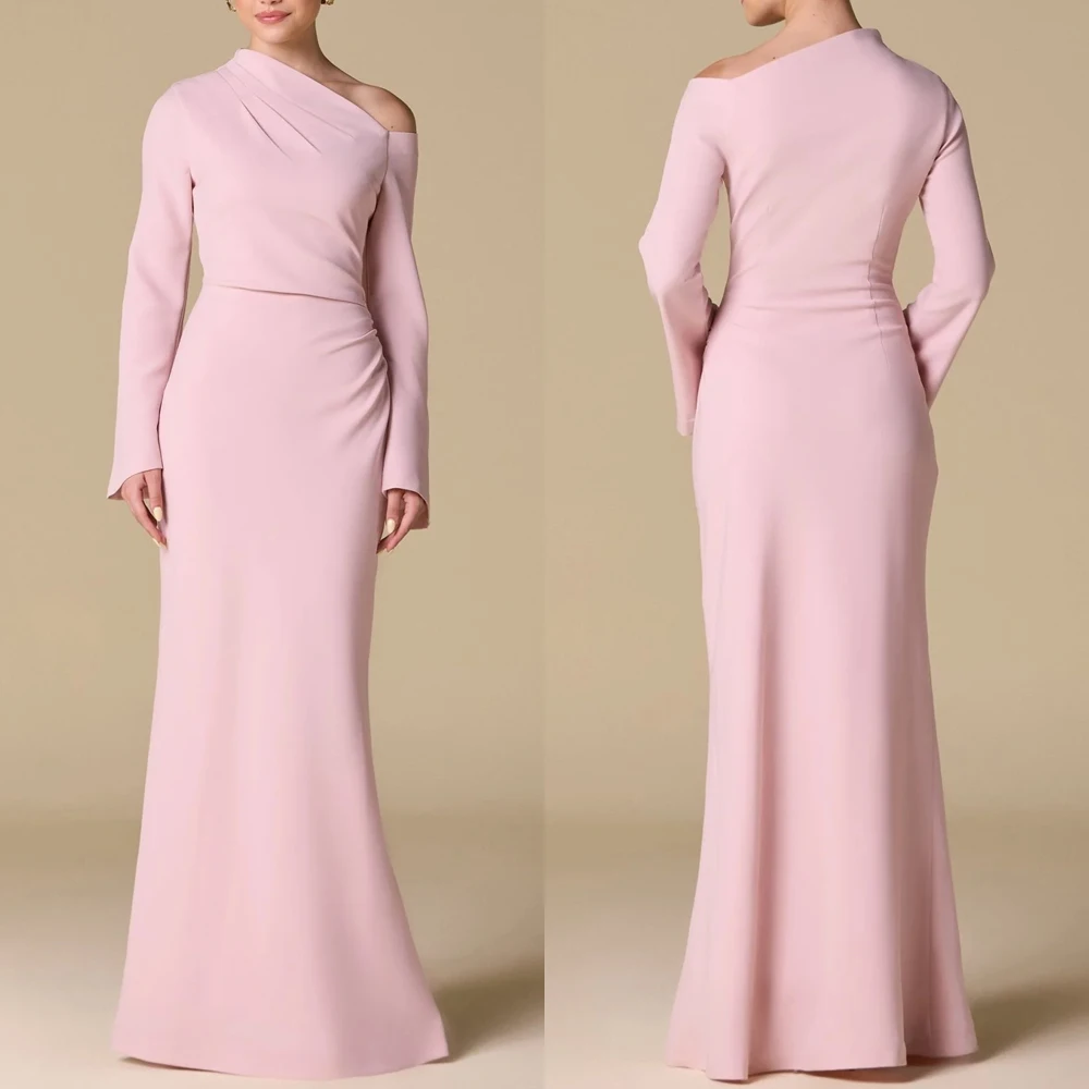 Customized Bare Shoulder Crepe Maxi Dress A-Line Evening Dresses Formal Modern Exquisite High Quality Prom Party Gowns for Women
Customized Bare Shoulder Crepe Maxi Dress A-Line Evening Dresses Formal Modern Exquisite High Quality Prom Party Gowns for Women