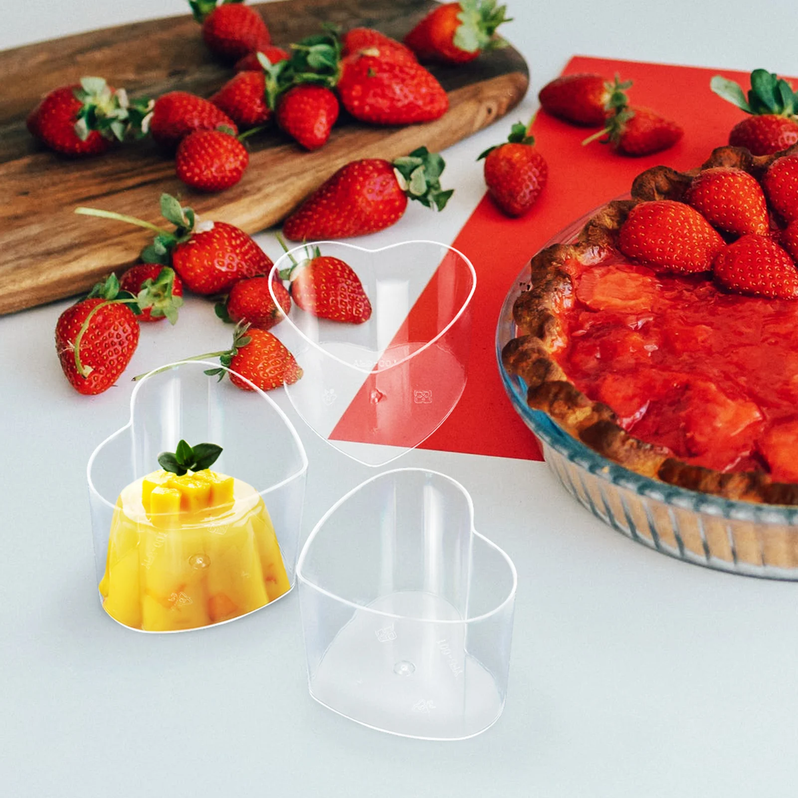 20 Pcs Little Heart-shaped Cup Glass Bags for Cakes Bowl Dessert Containers Party Cups Mousse
20 Pcs Little Heart-shaped Cup Glass Bags for Cakes Bowl Dessert Containers Party Cups Mousse