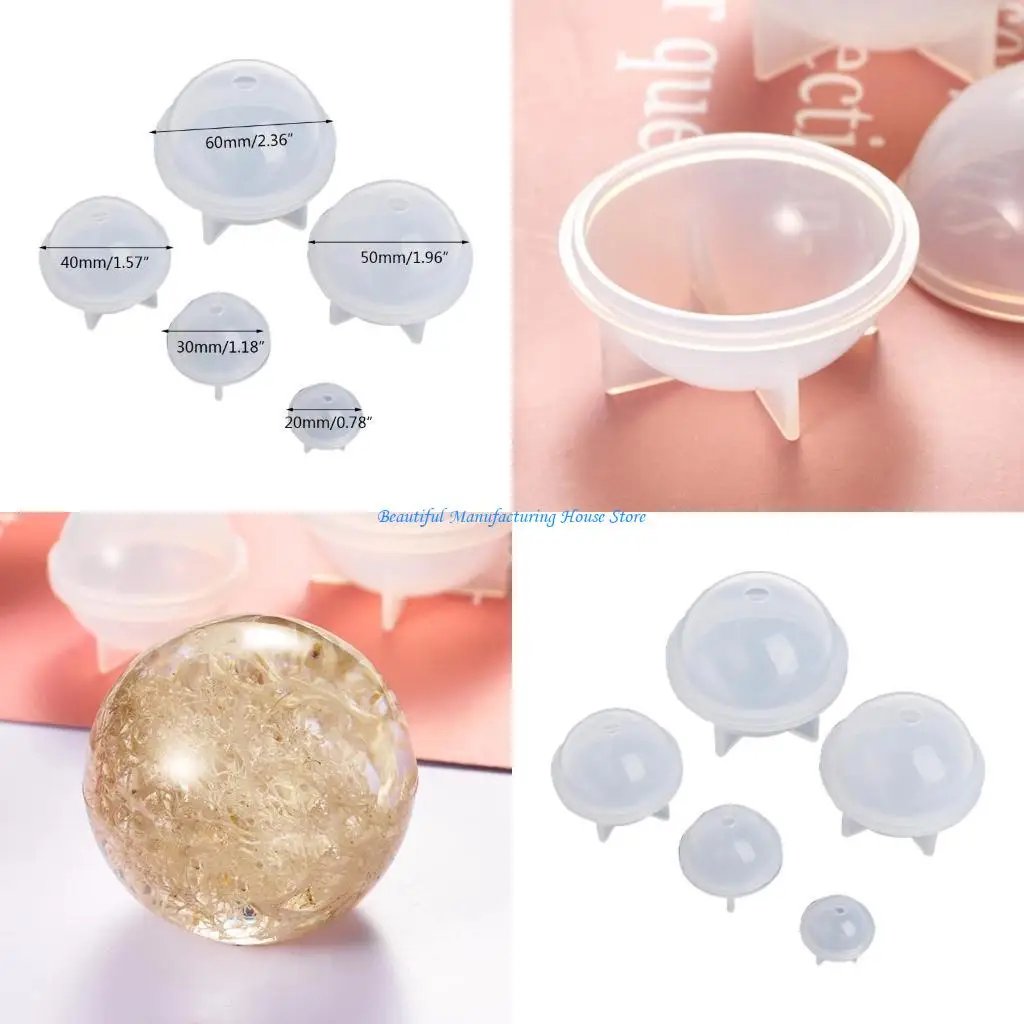 E56A 1 Set DIY Sphere Round Silicone Mold for Resin Epoxy Jewelry Making Homemade Soap Molds Resin Casting Mold
E56A 1 Set DIY Sphere Round Silicone Mold for Resin Epoxy Jewelry Making Homemade Soap Molds Resin Casting Mold
