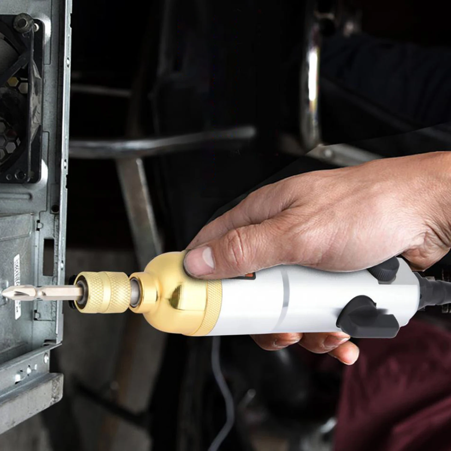 1/4" Pneumatic Air Screwdriver Straight Handle Industrial Tool 9000rpm Reversible with 35Nm Torque for Automotive Metal Repair
1/4" Pneumatic Air Screwdriver Straight Handle Industrial Tool 9000rpm Reversible with 35Nm Torque for Automotive Metal Repair