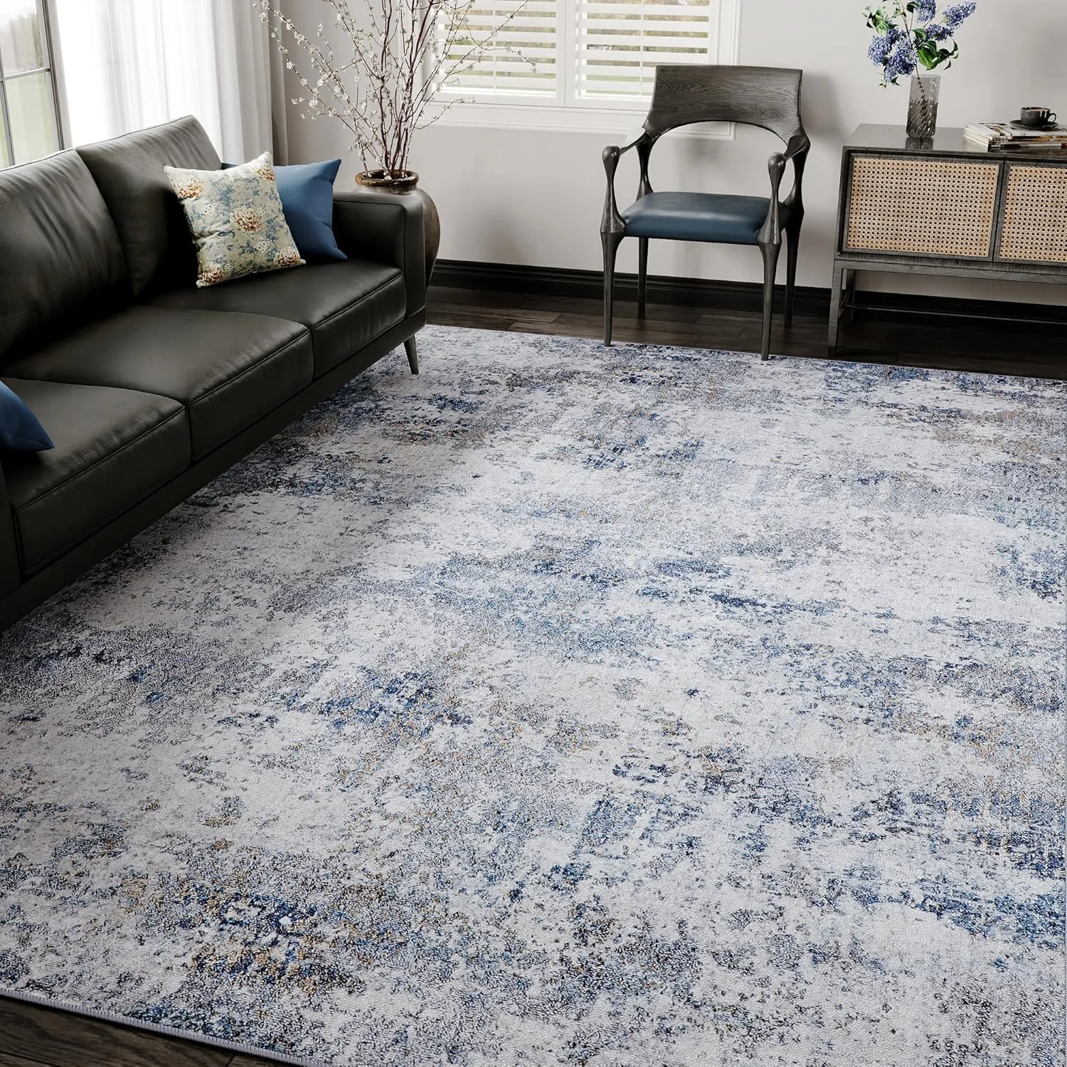 Washable Rugs Hallway Area Rug Indoor Accent Rug Abstract Non Slip Low Pile Carpet Distressed Throw Aesthetic Rug for Bedroom L
Washable Rugs Hallway Area Rug Indoor Accent Rug Abstract Non Slip Low Pile Carpet Distressed Throw Aesthetic Rug for Bedroom L