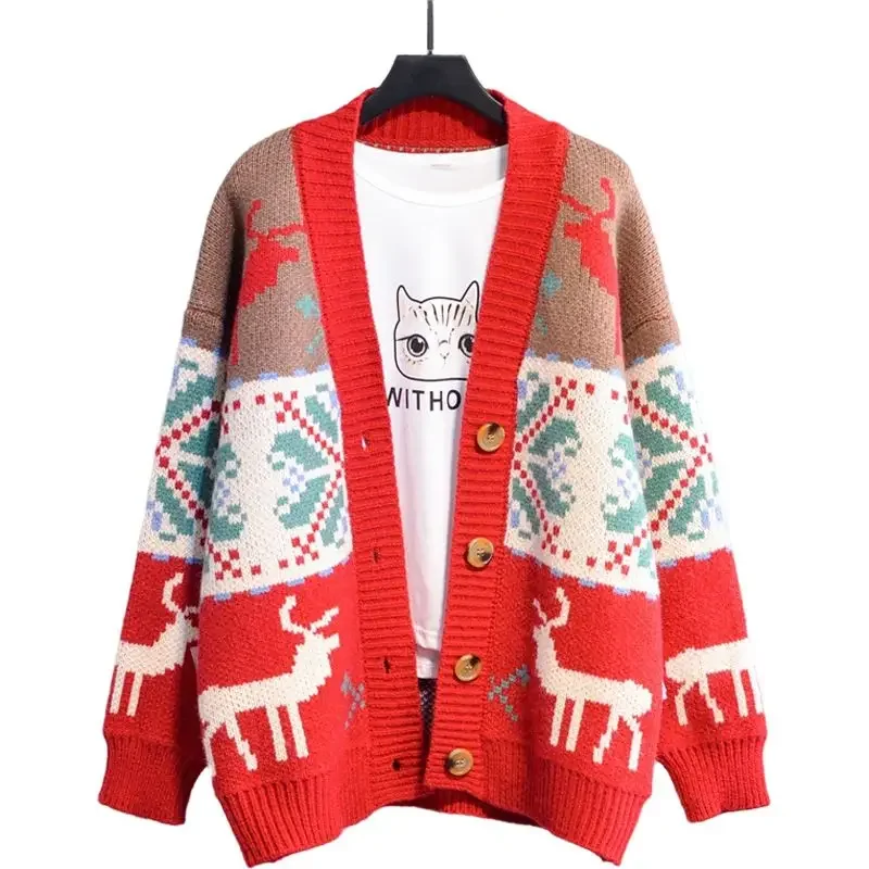 Christmas Knitted Sweater for Men & Women, Vintage Y2K Couple Cardigan, Festive Holiday Pullover & Coat
Christmas Knitted Sweater for Men & Women, Vintage Y2K Couple Cardigan, Festive Holiday Pullover & Coat