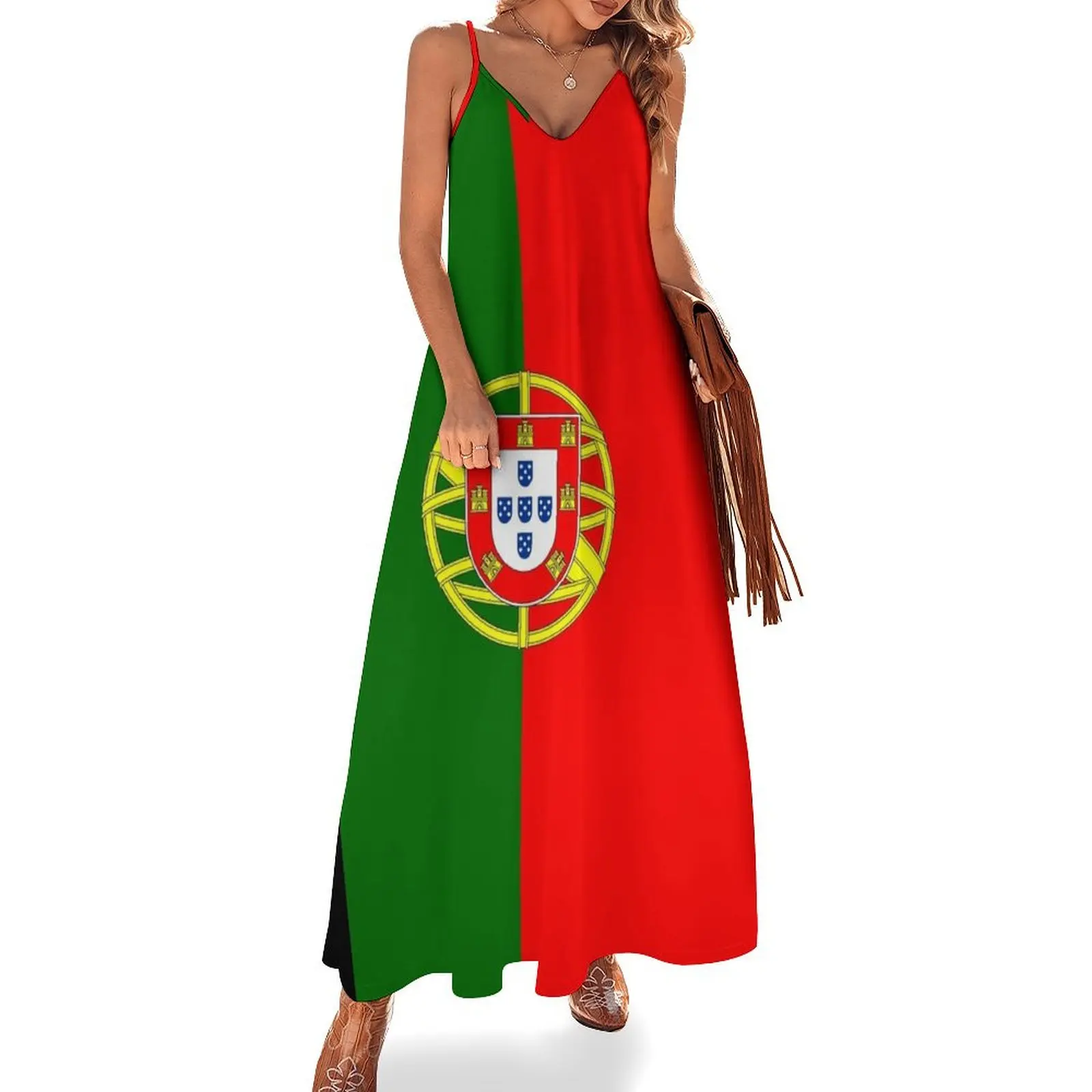 Portuguese Flag of Portugal Sleeveless Dress Party dresses for women Dress vintage
Portuguese Flag of Portugal Sleeveless Dress Party dresses for women Dress vintage
