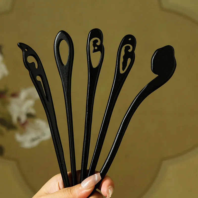 Antique Style Imitation Ebony Hairpin Plain Hairpin Simple Style Retro Hanfu Qipao Accessories for Women 
Antique Style Imitation Ebony Hairpin Plain Hairpin Simple Style Retro Hanfu Qipao Accessories for Women