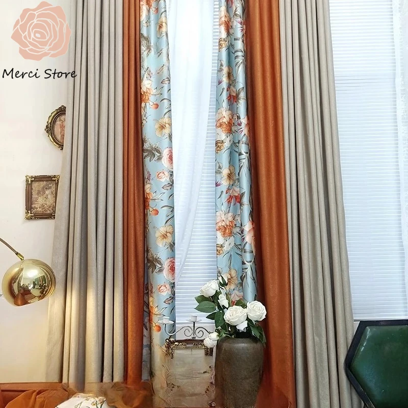 Luxury Light American Retro Country Floral Curtains for Bedroom Living Room Pastoral Plants Flowers Warm Cozy Window Drapes
Luxury Light American Retro Country Floral Curtains for Bedroom Living Room Pastoral Plants Flowers Warm Cozy Window Drapes