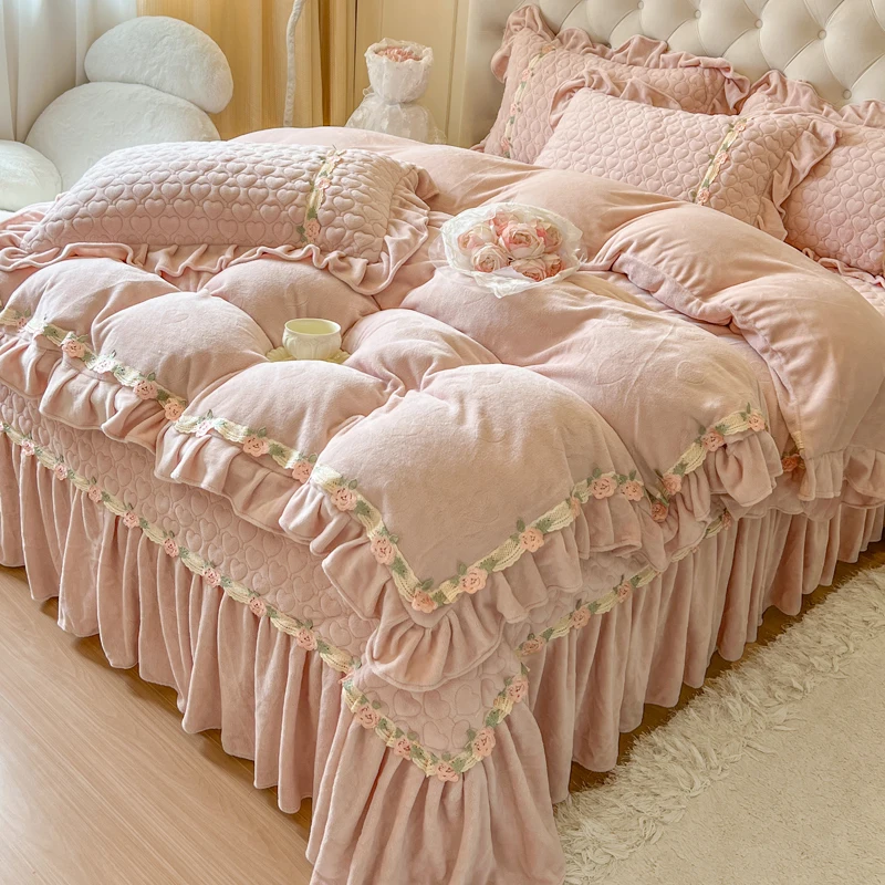 Customizable Winter Girl Thickened Milk Fleece Four-piece Set
Customizable Winter Girl Thickened Milk Fleece Four-piece Set