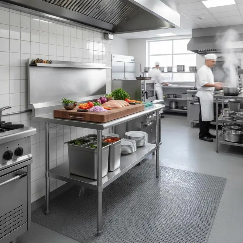 Metal Prep Bench 30 x 30 x 36 Inch For Kitchen Garage Restaurant, 800lbs Load Capacity Heavy Duty Workstation Adjustable Undershelf Leveling Feet
Metal Prep Bench 30 x 30 x 36 Inch For Kitchen Garage Restaurant, 800lbs Load Capacity Heavy Duty Workstation Adjustable Undershelf Leveling Feet