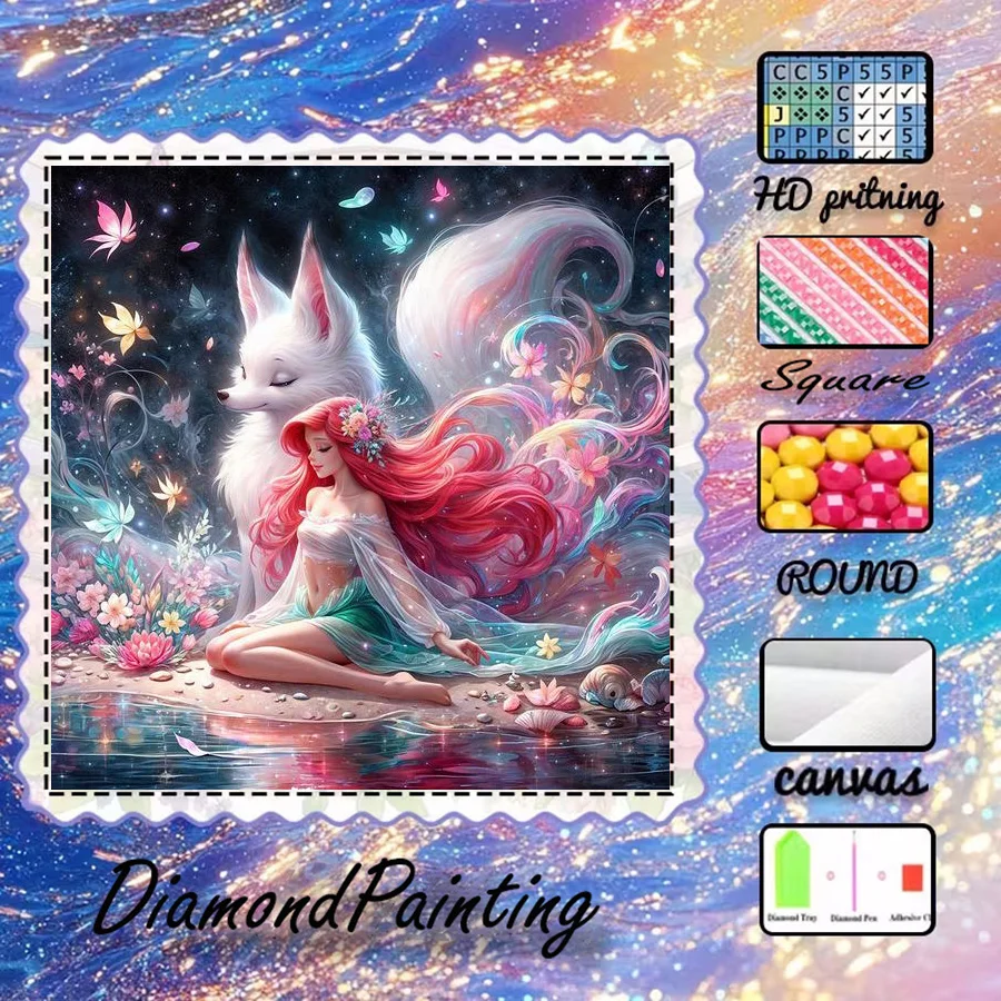 1 piece - Potdemiel-5D-DIY - Flocking cloth - Special drill - Diamond painting set - Fox beauty - Diamond art
1 piece - Potdemiel-5D-DIY - Flocking cloth - Special drill - Diamond painting set - Fox beauty - Diamond art