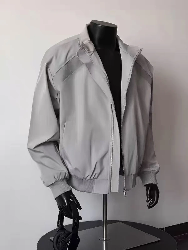 American Sle Deconstructed Patchwork Stand Collar Flight Jaet Men's ort Spring Autumn High Sensation Cool Workwear Coat
American Sle Deconstructed Patchwork Stand Collar Flight Jaet Men's ort Spring Autumn High Sensation Cool Workwear Coat
