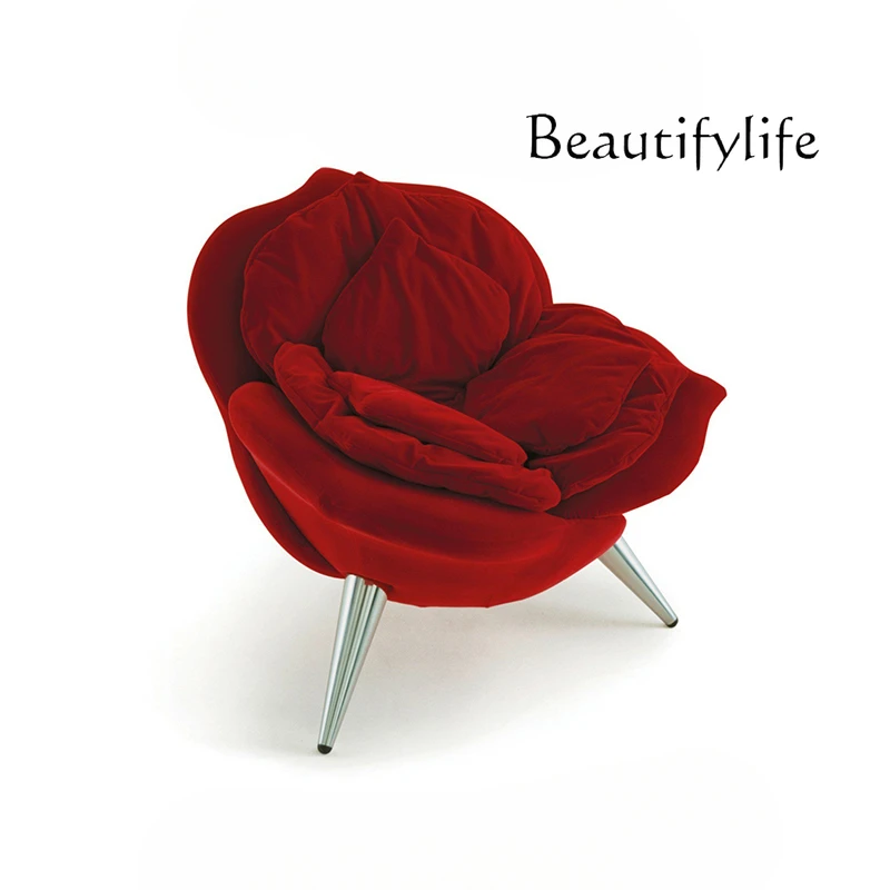 Modern Art Rose Flower Sofa Chair Designer Living Room Hotel Creative Petal Leisure Chair
Modern Art Rose Flower Sofa Chair Designer Living Room Hotel Creative Petal Leisure Chair