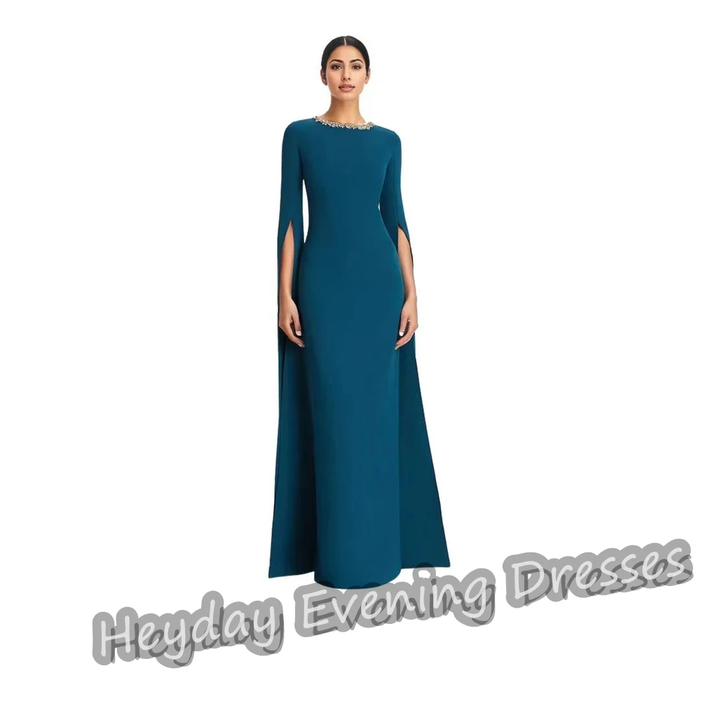 Heyday Crepe O-Neck Mermaid Saudi Arabia Simple Prom Gown Ankle Length Short Sleeves Elegant Evening Party Dress For Women 2024
Heyday Crepe O-Neck Mermaid Saudi Arabia Simple Prom Gown Ankle Length Short Sleeves Elegant Evening Party Dress For Women 2024