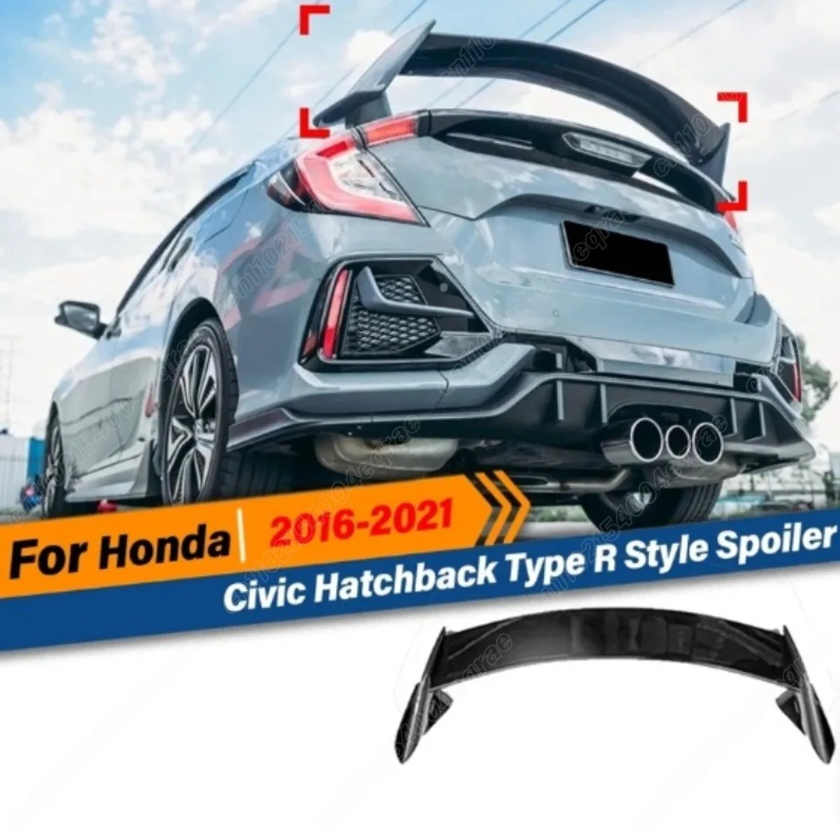 For Honda Civic10th Gen FK7 2016 2017 2018 2019 2020 2021 Hatchback Type-R Style Rear Roof Trunk Wing Spoiler Lip Car Accessory
For Honda Civic10th Gen FK7 2016 2017 2018 2019 2020 2021 Hatchback Type-R Style Rear Roof Trunk Wing Spoiler Lip Car Accessory