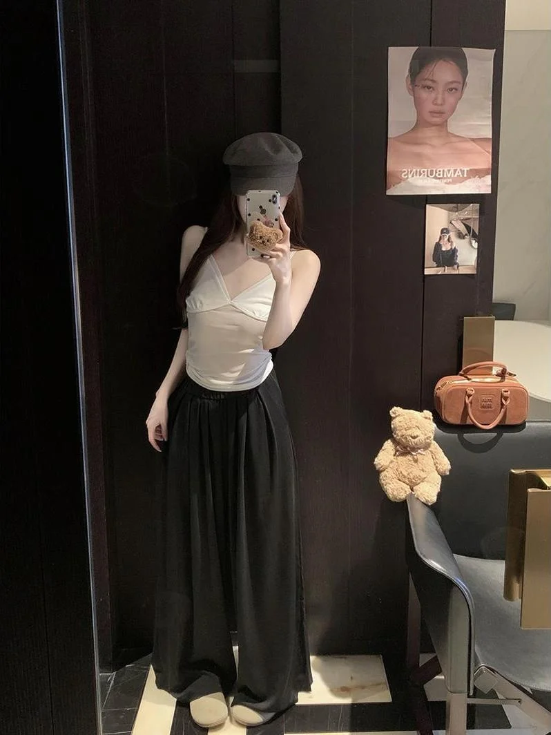Korean Style High Waist Wide Leg Casual Pants Women's Summer 2026 New Loose Fit Slimming Drape Elastic Waist Straight Cut
Korean Style High Waist Wide Leg Casual Pants Women's Summer 2026 New Loose Fit Slimming Drape Elastic Waist Straight Cut