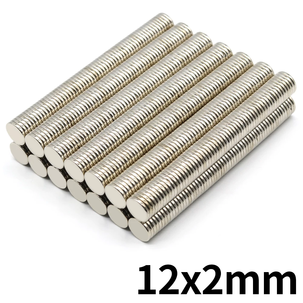 12x2mm Round Super Strong Neodymium Magnet N35 Powerful Magnetic NdfeB Permanent Refrigerator Magnet imanes DIY
12x2mm Round Super Strong Neodymium Magnet N35 Powerful Magnetic NdfeB Permanent Refrigerator Magnet imanes DIY