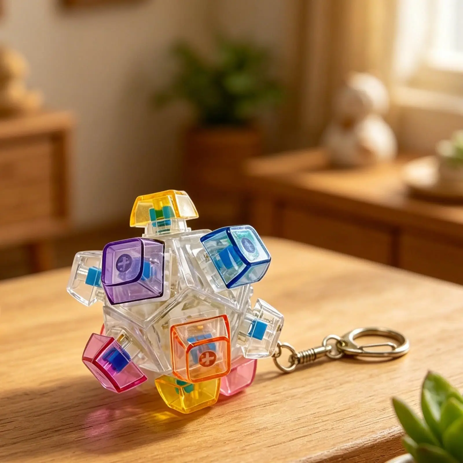 Creative Spherical Keyboard Key Keychain Fidget Toy - Clickable Buttons Stress Relief, Portable Desk key Accessory Office Decor
Creative Spherical Keyboard Key Keychain Fidget Toy - Clickable Buttons Stress Relief, Portable Desk key Accessory Office Decor