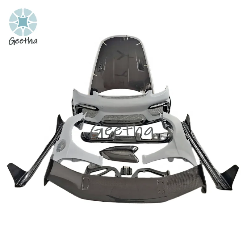 GT4RS Body Kit Half Carbon Fiber Front bumper Side Skirt diffuser Hood Exhaust Fender Air vent For Porsche 718 Cayman body kit
GT4RS Body Kit Half Carbon Fiber Front bumper Side Skirt diffuser Hood Exhaust Fender Air vent For Porsche 718 Cayman body kit