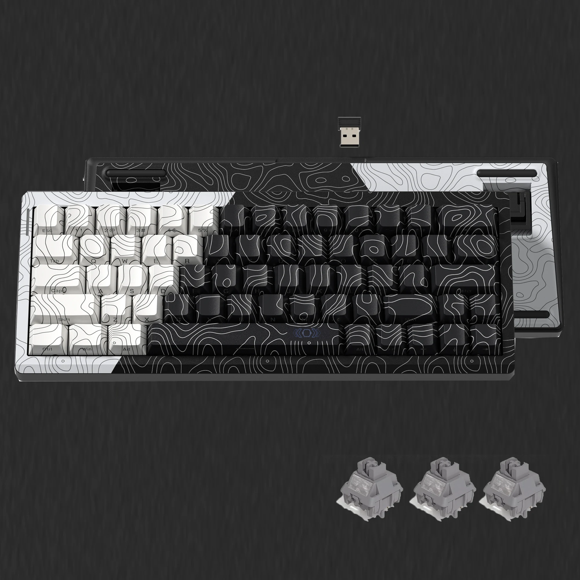 Womier Q61 QMK/VIA Topographic Gamer Keyboard 3-Modes Wireless Mechanical Keyboard Hot Swap RGB Gasket Gaming Keyboard for PC
Womier Q61 QMK/VIA Topographic Gamer Keyboard 3-Modes Wireless Mechanical Keyboard Hot Swap RGB Gasket Gaming Keyboard for PC