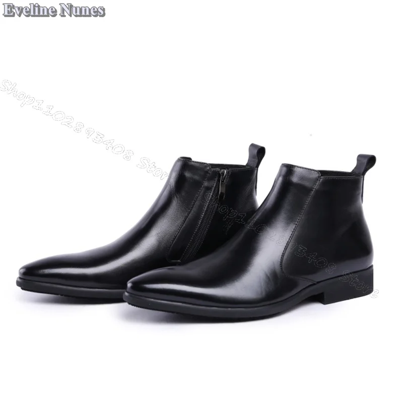 Black Soft Leather Fleece Ankle Boots Side Zippers Low Heels Men Shoes Party Winter Warm Men Boots Size 38-44 Zapatillas Mujer
Black Soft Leather Fleece Ankle Boots Side Zippers Low Heels Men Shoes Party Winter Warm Men Boots Size 38-44 Zapatillas Mujer
