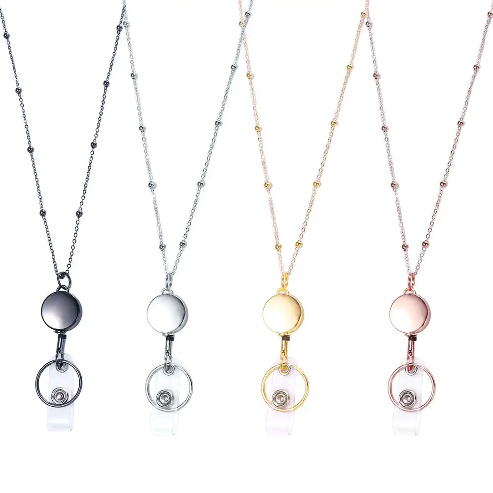 Name Card Keychain Office Supplies Retractable Badge Reel Lanyard Badge Holder Necklace with ID Card Holders DIY Beaded Lanyard 
Name Card Keychain Office Supplies Retractable Badge Reel Lanyard Badge Holder Necklace with ID Card Holders DIY Beaded Lanyard