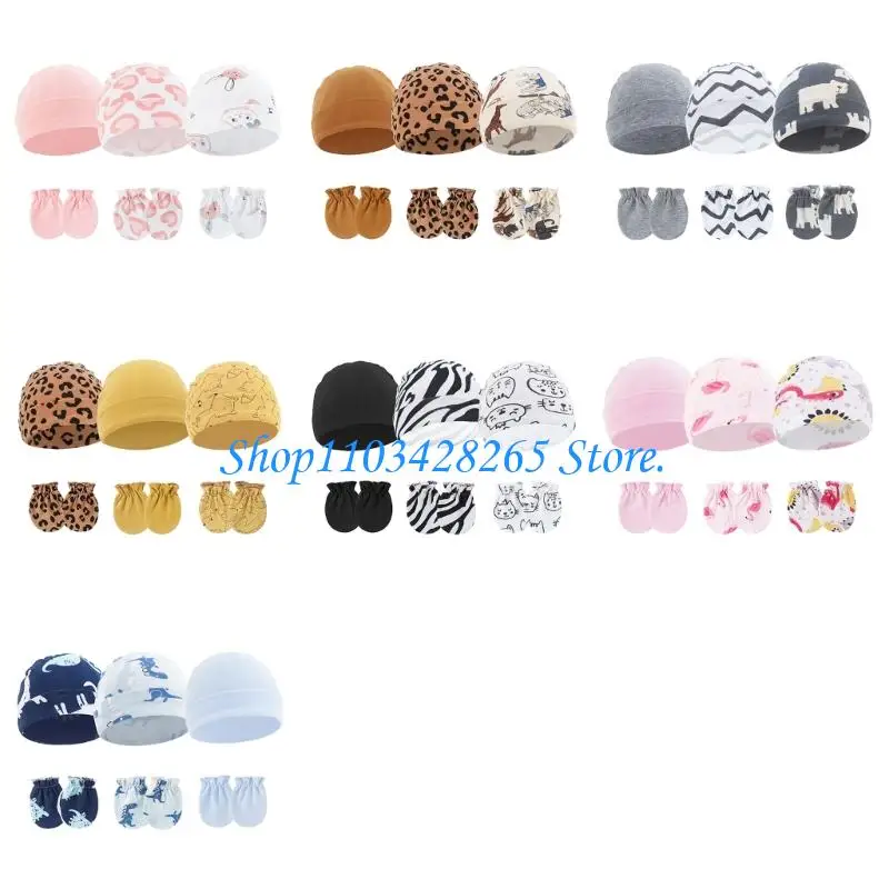 3 Set Windproof Newborns Bonnet Infants Fetal Caps with Matching Mittens Unisex G2TE
3 Set Windproof Newborns Bonnet Infants Fetal Caps with Matching Mittens Unisex G2TE