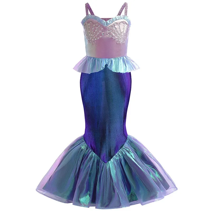 2-8 Years Girls Mermaid Cosplay Dress Kids Sling Swimsuit Princess Costume Mesh Splicing Summer Vacation Party Up Clothes Outfit
2-8 Years Girls Mermaid Cosplay Dress Kids Sling Swimsuit Princess Costume Mesh Splicing Summer Vacation Party Up Clothes Outfit