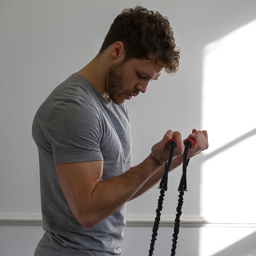 4Pcs Ab Muscle Training Bands Compatible with Ab Wheel Handles Heavy Duty Cloth Cover Pull Ropes for Core Strength Home Gym
4Pcs Ab Muscle Training Bands Compatible with Ab Wheel Handles Heavy Duty Cloth Cover Pull Ropes for Core Strength Home Gym