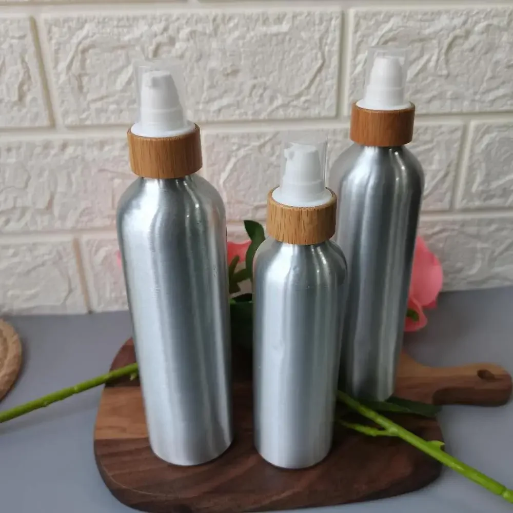 High Quality Personal Care Cosmetic Aluminum Lotion Pump Bottle Wholesale Refillable fashion Empty Makeup Container with cap
High Quality Personal Care Cosmetic Aluminum Lotion Pump Bottle Wholesale Refillable fashion Empty Makeup Container with cap