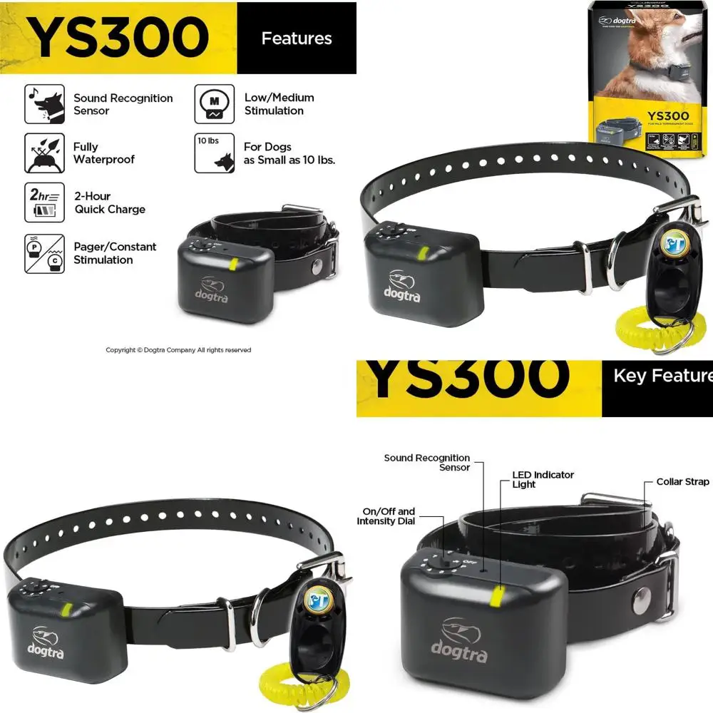 PetTEK YS300 Водонепроницаемый перезаряжаемый ошейник против коров, 6-уровневая стимуляция, оповещение о вибрации для маленьких и средних собак
PetTEK YS300 Водонепроницаемый перезаряжаемый ошейник против коров, 6-уровневая стимуляция, оповещение о вибрации для маленьких и средних собак