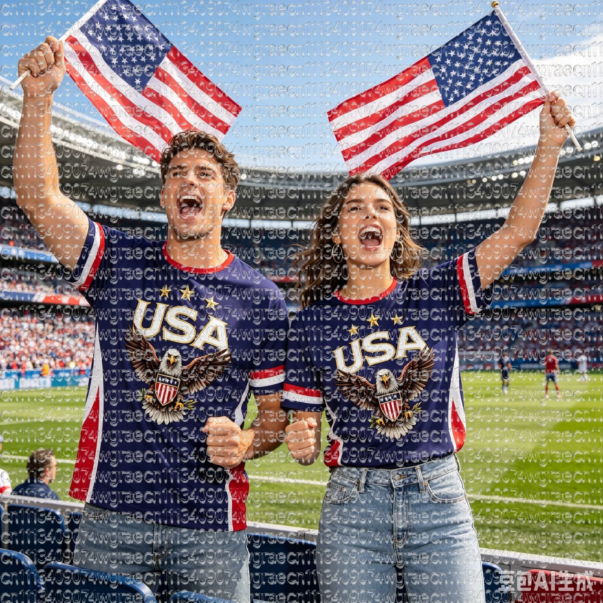 2026 Football Match USA Fan Cheer T-Shirt, Champion & Player Number Print On Back, Unisex Adult Kids Size Casual Sports Tees
2026 Football Match USA Fan Cheer T-Shirt, Champion & Player Number Print On Back, Unisex Adult Kids Size Casual Sports Tees