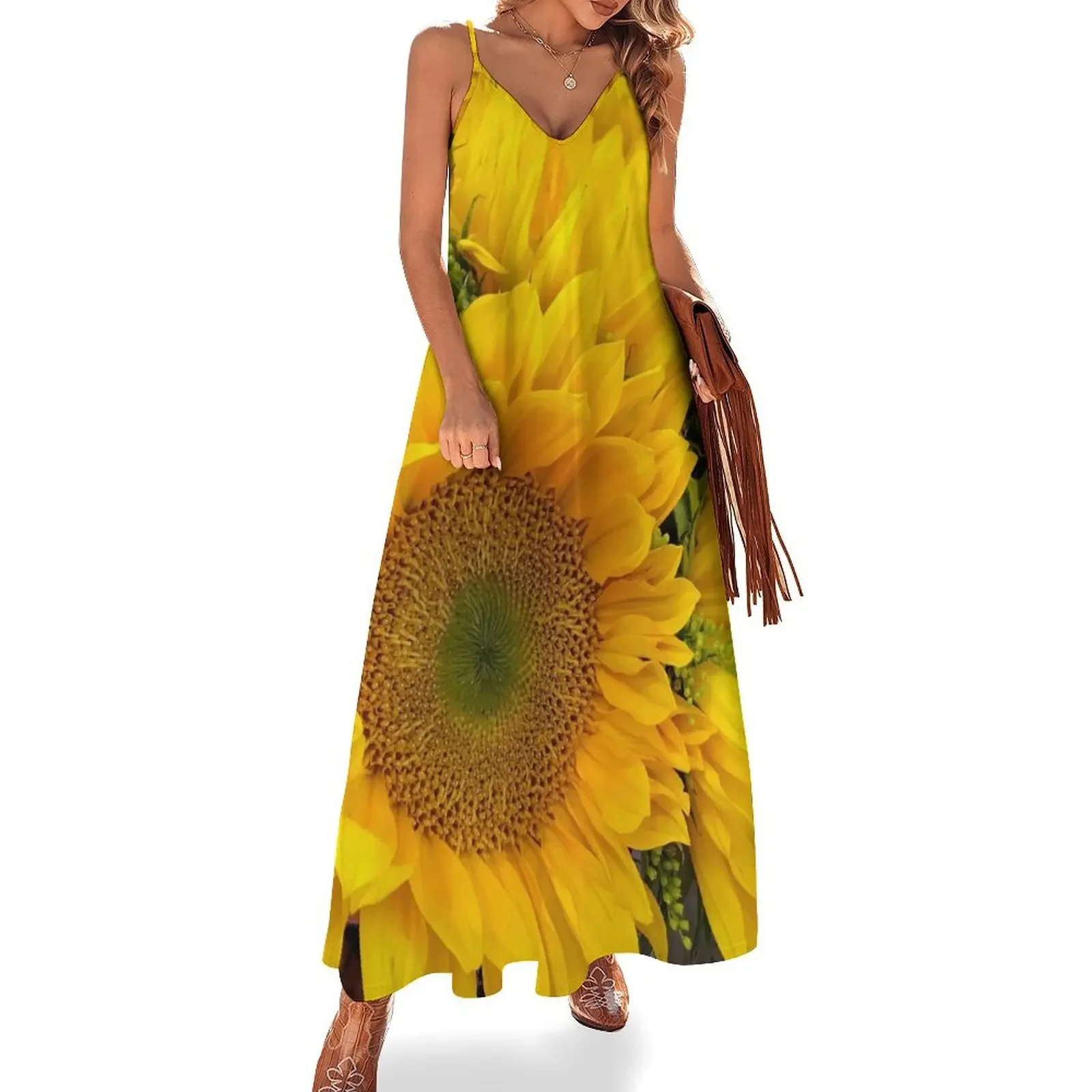 Happy Yellow Sunflowers Art Photo Sleeveless Dress Dresses gala summer dress woman 2025 Dress
Happy Yellow Sunflowers Art Photo Sleeveless Dress Dresses gala summer dress woman 2025 Dress