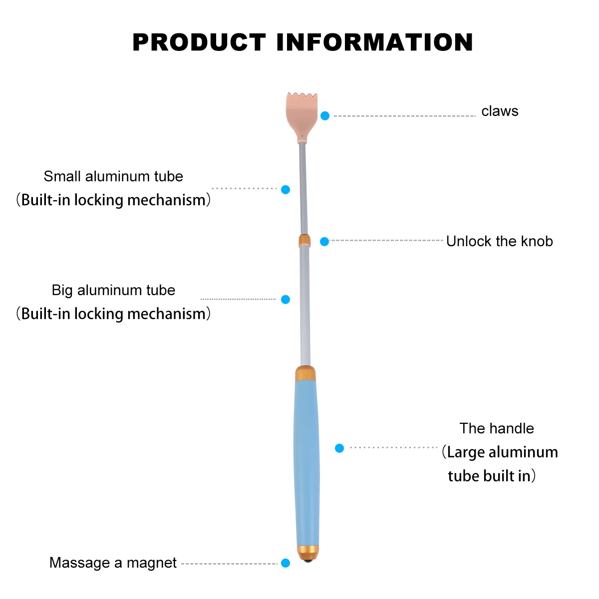 Скребок для спины, расслабляющий массажер для тела, выдвижная трубка, портативный, для облегчения зуда, с длинной ручкой для пожилых людей, беременных женщин
Скребок для спины, расслабляющий массажер для тела, выдвижная трубка, портативный, для облегчения зуда, с длинной ручкой для пожилых людей, беременных женщин