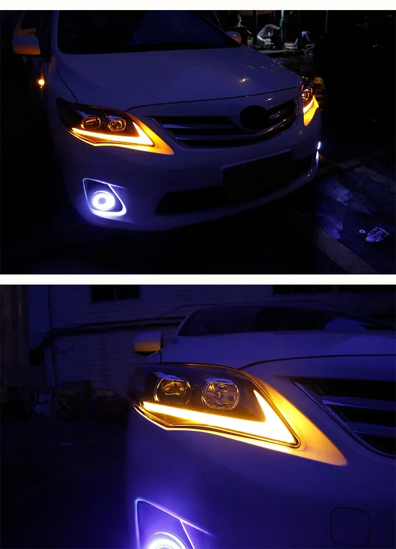 Car Styling LED headlamp For Toyota Corolla 2011-2013 Angel eye led DRL headlight Bi-lens xenon lamp автомобильные товары
Car Styling LED headlamp For Toyota Corolla 2011-2013 Angel eye led DRL headlight Bi-lens xenon lamp автомобильные товары