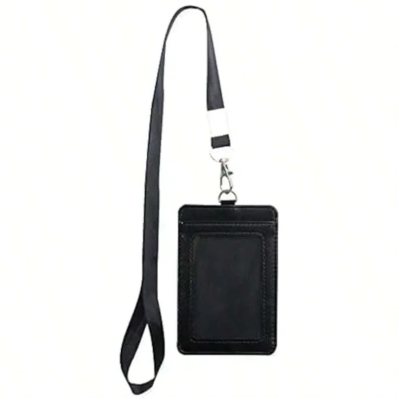 1 Badge Holder With Detachable Lanyard Vertical PU Leather ID Badge Holder With 1 Clear ID Window And 1 Card Slot For Work
1 Badge Holder With Detachable Lanyard Vertical PU Leather ID Badge Holder With 1 Clear ID Window And 1 Card Slot For Work