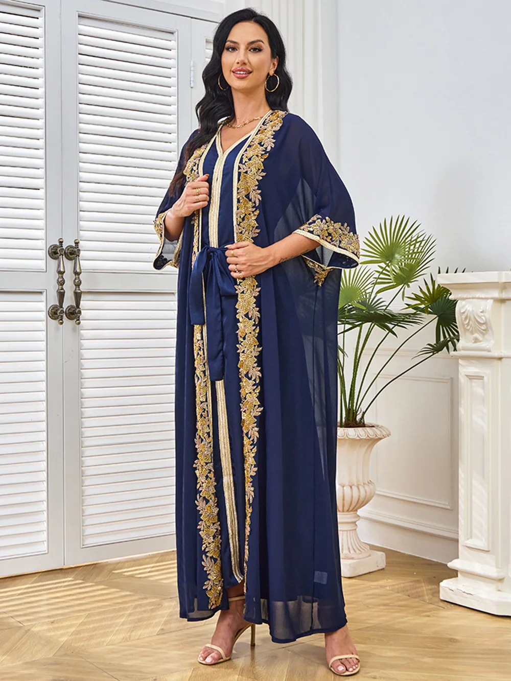 Eid Muslim Abaya for Women 2 Piece Set Beading Dresses SuitCardigan Robe Jalabiya Ramadan Morocco Dubai Kaftan 2025 Vestidos
Eid Muslim Abaya for Women 2 Piece Set Beading Dresses SuitCardigan Robe Jalabiya Ramadan Morocco Dubai Kaftan 2025 Vestidos