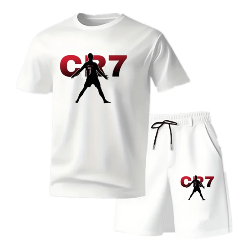 Hot selling Ronaldo football jersey, football superstar fan high-quality set, daily sports quick drying breathable top+shorts
Hot selling Ronaldo football jersey, football superstar fan high-quality set, daily sports quick drying breathable top+shorts