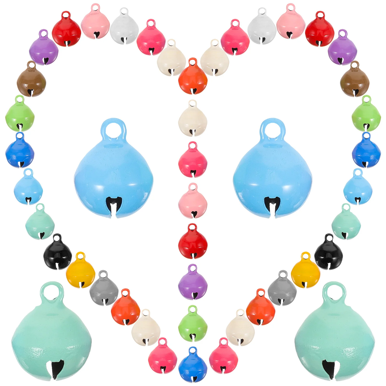60Pcs Colorful Bells Premium Crafted Pet Collar Bells Strong Break Resistant for Puppy Cat DIY Decoration Accessories
60Pcs Colorful Bells Premium Crafted Pet Collar Bells Strong Break Resistant for Puppy Cat DIY Decoration Accessories