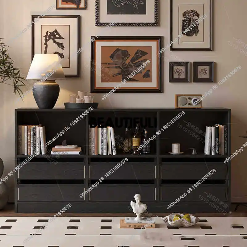 French medieval style solid wood floor-to-ceiling bookcase living room black TV cabinet wall decoration storage entryway cabinet
French medieval style solid wood floor-to-ceiling bookcase living room black TV cabinet wall decoration storage entryway cabinet