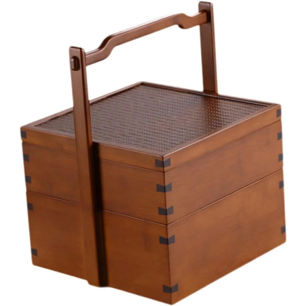 Bamboo Food Storage Box, Picnic Basket, Bamboo Basket, Versatile Sushi Case with Lid Gift Basket for Fruit Mooncake Bread, L
Bamboo Food Storage Box, Picnic Basket, Bamboo Basket, Versatile Sushi Case with Lid Gift Basket for Fruit Mooncake Bread, L