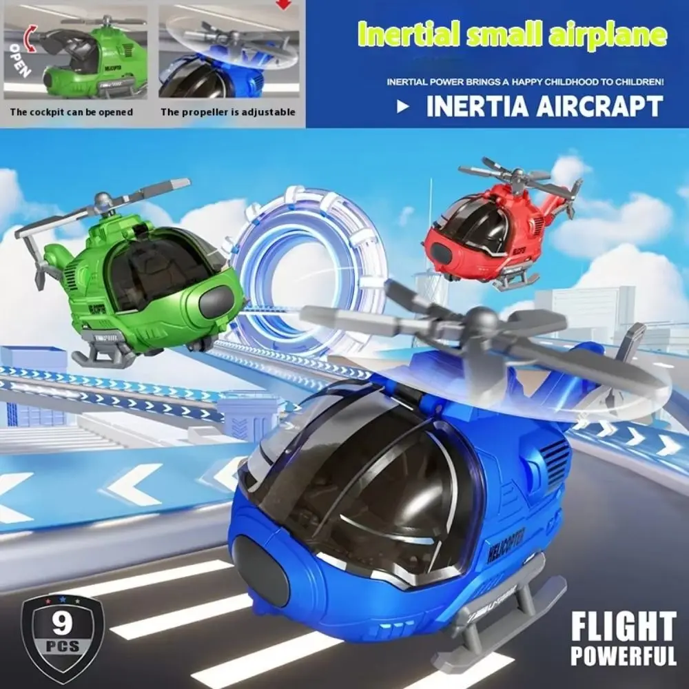Helicopter Model Toys Simulation Aircraft Toy Rotatable Propeller Open Cockpit Friction Powered Aircraft Toy Educational
Helicopter Model Toys Simulation Aircraft Toy Rotatable Propeller Open Cockpit Friction Powered Aircraft Toy Educational