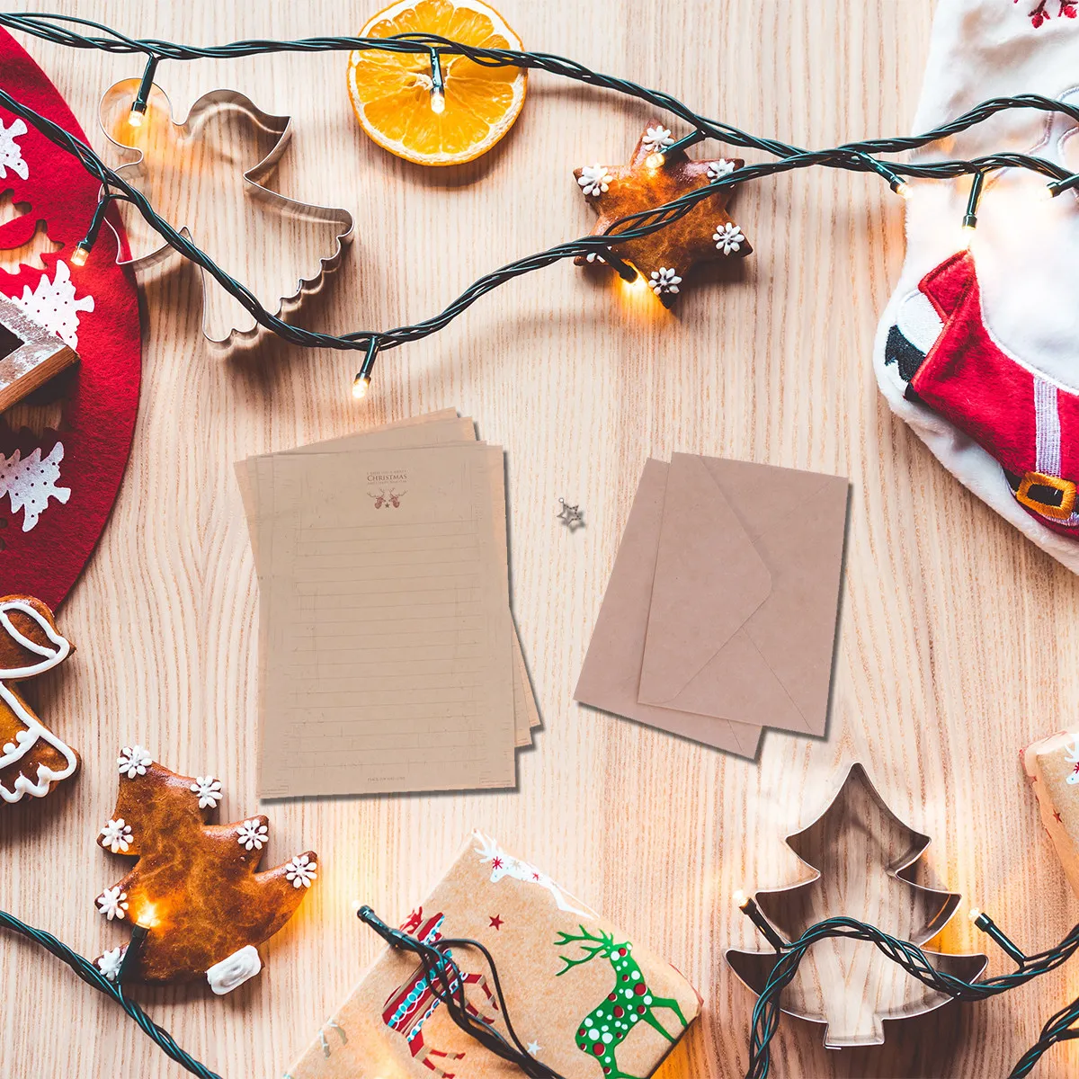 Christmas Letter Paper Set Vintage Style Greeting Writing Paper Envelope Party Stationery Sticker Pattern
Christmas Letter Paper Set Vintage Style Greeting Writing Paper Envelope Party Stationery Sticker Pattern
