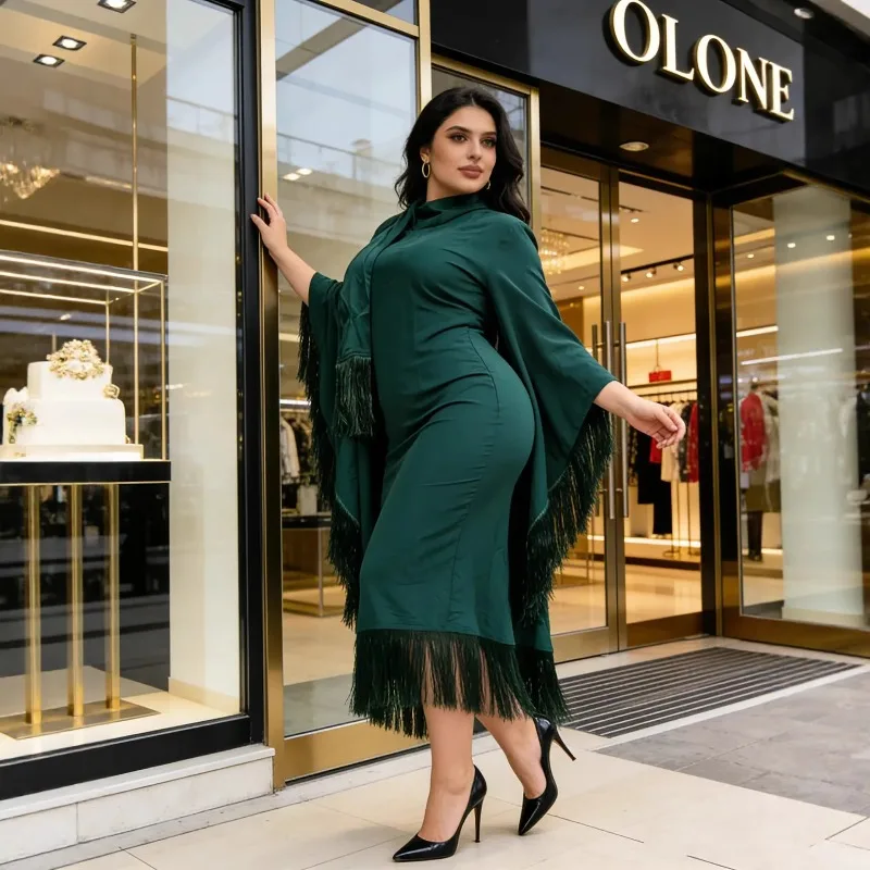 Африканские вечерние платья больших размеров для женщин, весна-осень 2026, модные африканские длинные платья макси с длинными рукавами и кисточками
Африканские вечерние платья больших размеров для женщин, весна-осень 2026, модные африканские длинные платья макси с длинными рукавами и кисточками