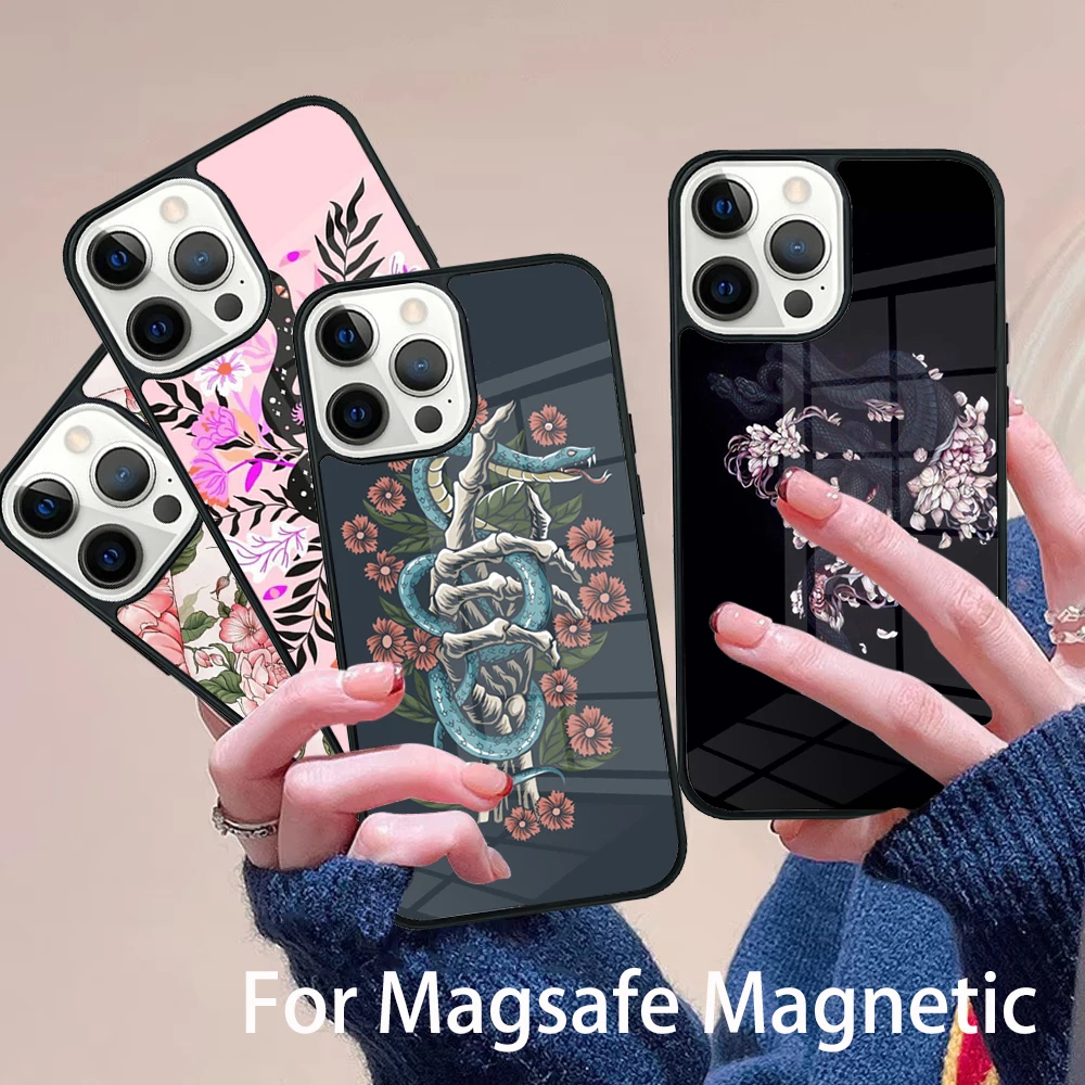 Hand Snake Flower Snake Painting Phone Case Magesafe Magnetic Wireless Charge Cover For IPhone 16 11 12 13 14 15 Pro Max Plus
Hand Snake Flower Snake Painting Phone Case Magesafe Magnetic Wireless Charge Cover For IPhone 16 11 12 13 14 15 Pro Max Plus