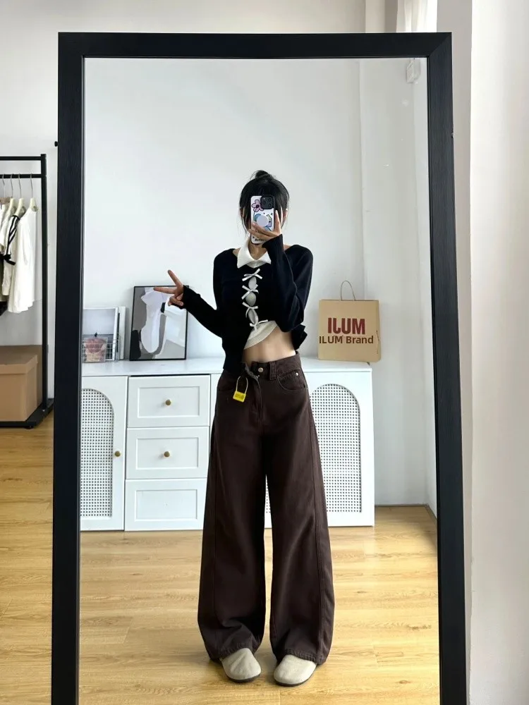 High Waist Straight Leg Wide Leg Jeans Women's Vintage American Sle Knife Jeans for Pear aped plus Size Ladies
High Waist Straight Leg Wide Leg Jeans Women's Vintage American Sle Knife Jeans for Pear aped plus Size Ladies