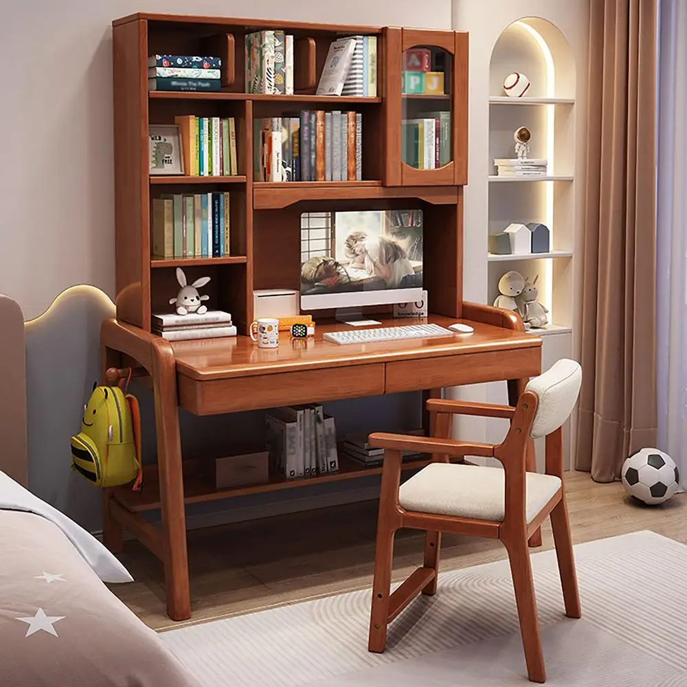Wood Computer Desk with Hutch amp Shelves, Office Writing Desk Workstation with Bookshelf, Height Adjustable, Space Saving Desi
Wood Computer Desk with Hutch amp Shelves, Office Writing Desk Workstation with Bookshelf, Height Adjustable, Space Saving Desi