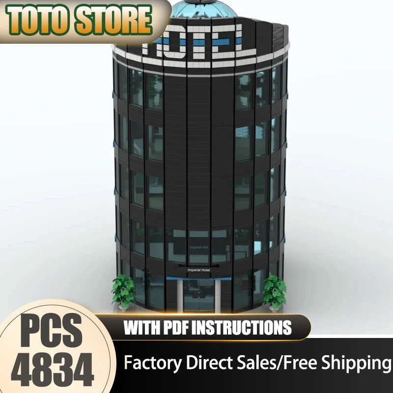 Строительные блоки Moc, модульная модель императорского отеля, технологические кирпичи, сделай сам, вид на город, улица, творчество, модель фильма, игрушка, праздничные подарки
Строительные блоки Moc, модульная модель императорского отеля, технологические кирпичи, сделай сам, вид на город, улица, творчество, модель фильма, игрушка, праздничные подарки